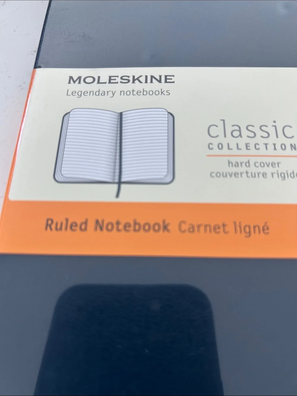 Moleskine Classic Hardcover Ruled Notebook - Navy Blue